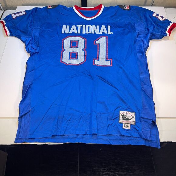 VINTAGE JERRY RICE PRO BOWL THROWBACK NFL FOOTBALL JERSEY Sz 60 1990 - Picture 3 of 7